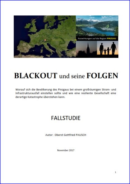 BLACKOUT und seine FOLGEN - Fallstudie Pinzgau